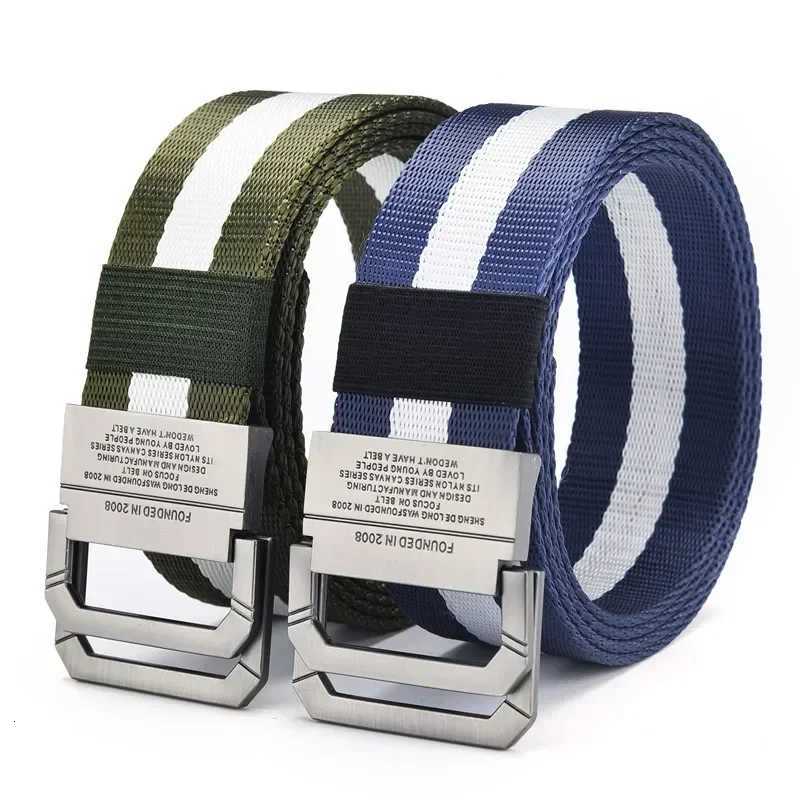Double Loop Buckle Brand Canvas Belt Outdoor - Unisex Canvas Belts Jeans Male Luxury Casual Straps Belt for Men and Women W250717