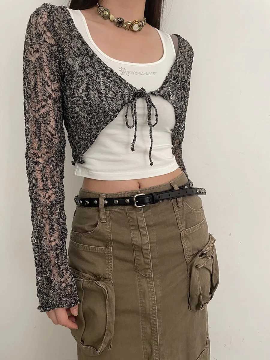 2025 New Womens American Vintage Belt Casual Rivet Thin Leather Belt Punk Style Metal Rock Unique Versatile W250717