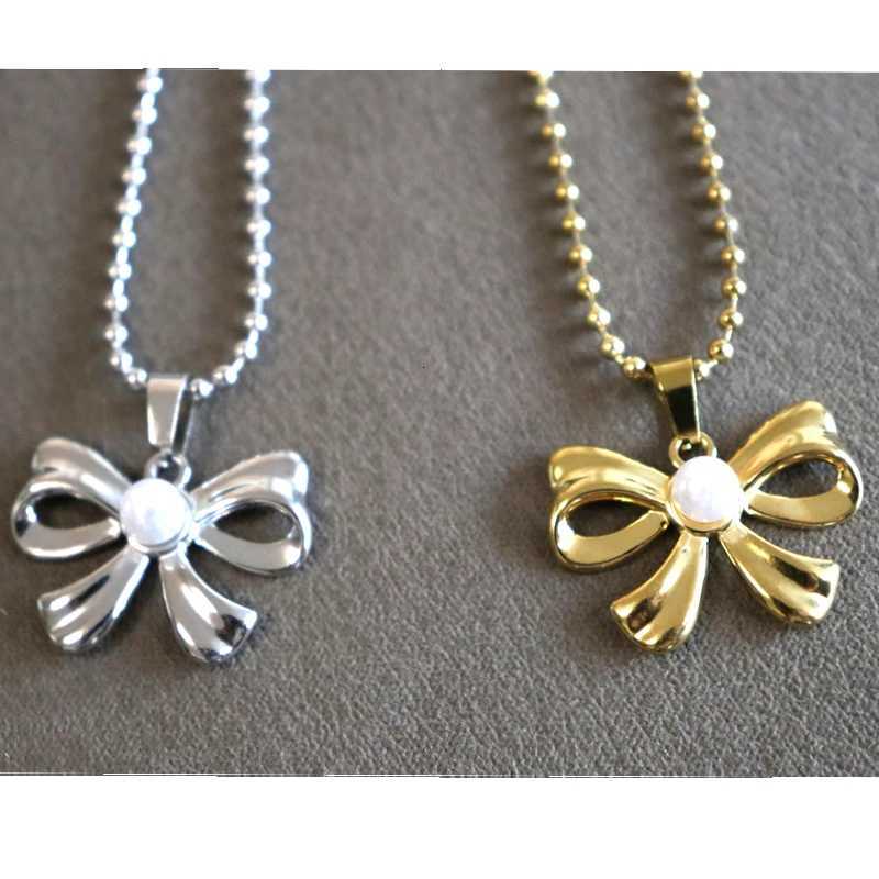 10pcs Stainless Steel Romantic Flower Floral Pendant Necklace French Retro Clavicle Chain Elegant Daily Wear For Women XJ250717