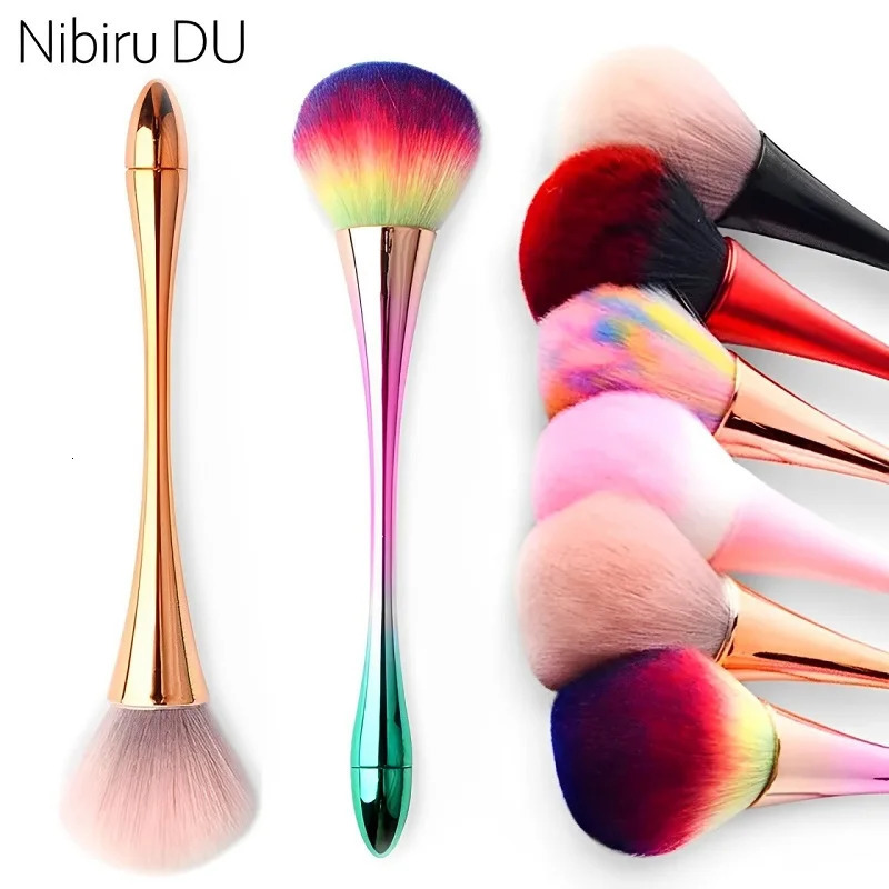 Nail Dust Cleaning Brush 7 Styles Professional Nail Art Make Up Brushes Long-Handled Super Fluffy Dust Removal Manicure Tools 250716