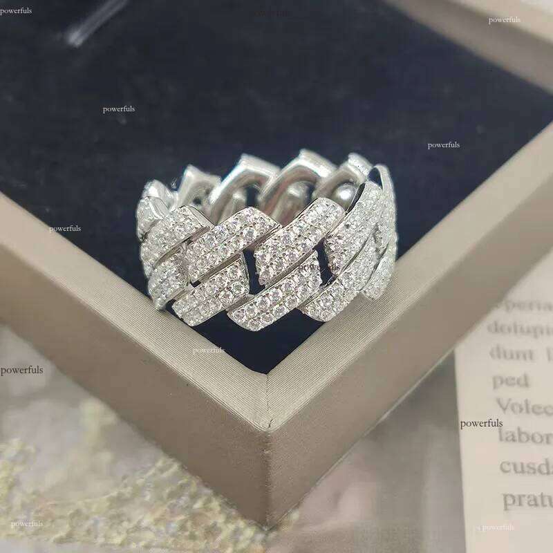 RTS Wholesale Price Fine Jewelry High Quality VVS Moissanite Sier Ring for woman and man pass dia test
