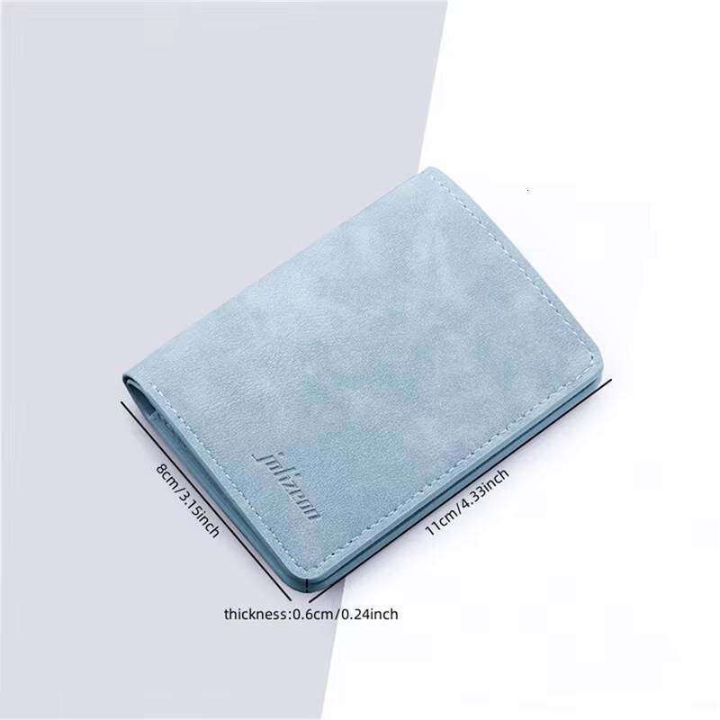 2025 New Style Mini Thin Men Mens Purse Coin Pouch Card Holder Short Vertical Pu Leather Wallet ddmynov