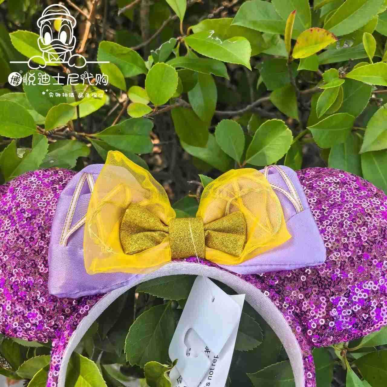 Disney Rapunzel Cartoon Minnie Glitter Girl Light Up Headband W250717