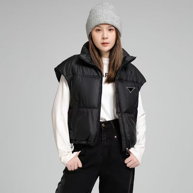 Designer vest women's vest hooded sweatshirt winter women's jacket parka coat fashionable sleeveless women's jacket designer jacket