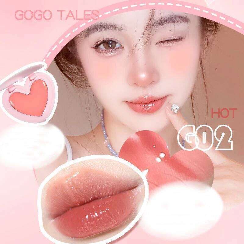 GOGO TALES Matte Blusher Mirror Hydration Lip Gloss Kit Beauty Gift Set Cosmetic Makeup X250716