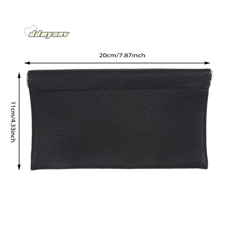 Self-Closing Artificial Leather Long Wallet Passport Drivers License ID Holder Headphone Data Cable Storage Cash Pouch ddmynov