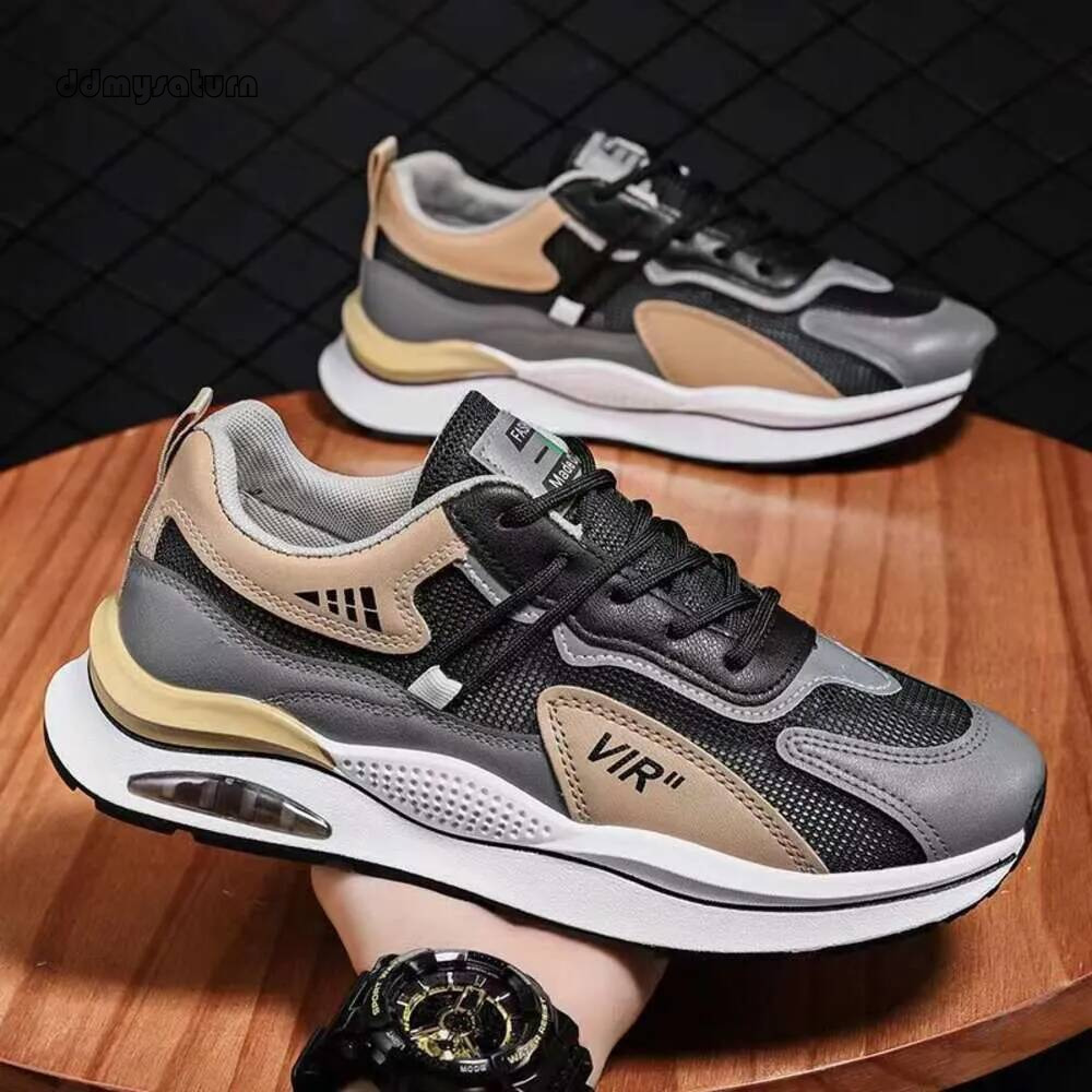 New mesh breathable casual shoes, Korean-style fashion sneakers, lightweight running shoes men suitable for travel F611-22.9 ddmydog ddmydog