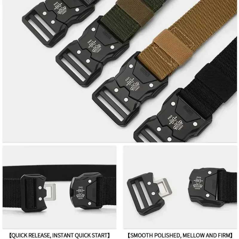 2PC Tactical Waist Belt - Durable Automatic Buckle Perfect for Outdoor Adventures Unisex Accessories for Men and Women W250717