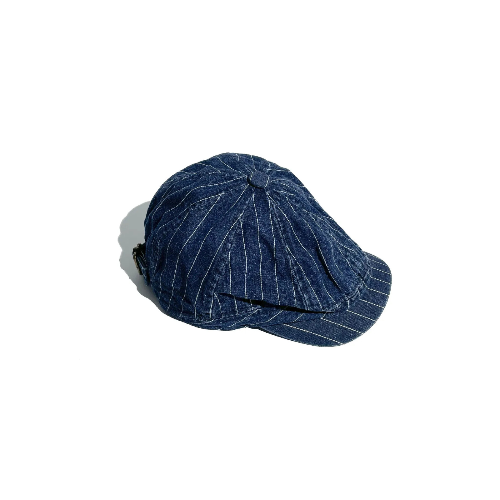 Japanese Retro Washed Striped Denim Forward Hat Mens and Womens Spring and Autumn Outdoor Sunshade sboy Caps Gorras 250716