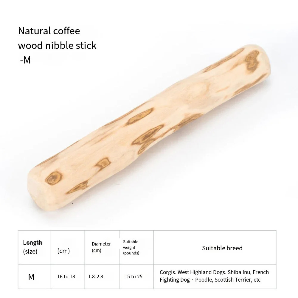 Heavy Duty Canine Coffee Wood Chew Toys Natural Puppy Chew Sticks Dog Chew Stick Toys for Dental Stress Relief 250714