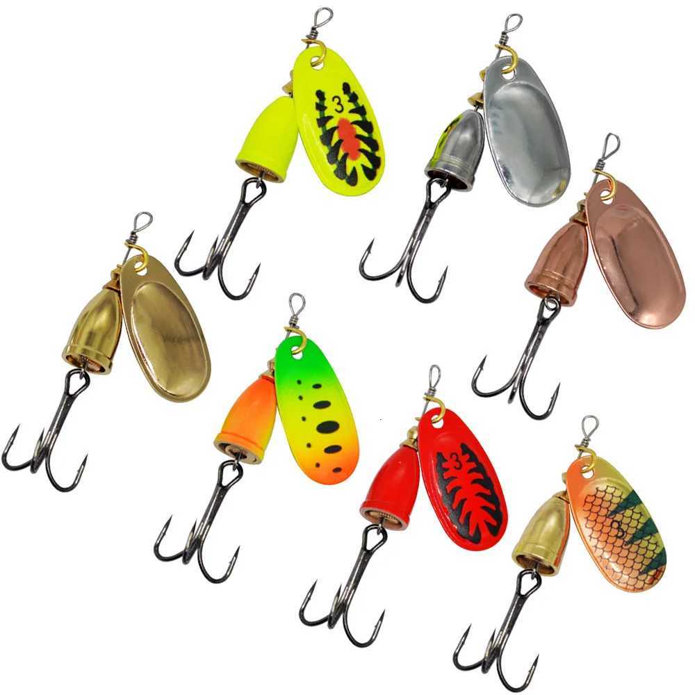 Fishing Lure Spinner Bait Copper Bell Artificial Metal Lures 8g Compound Baits Rotation Sequins 1 Piece SALE Z250717