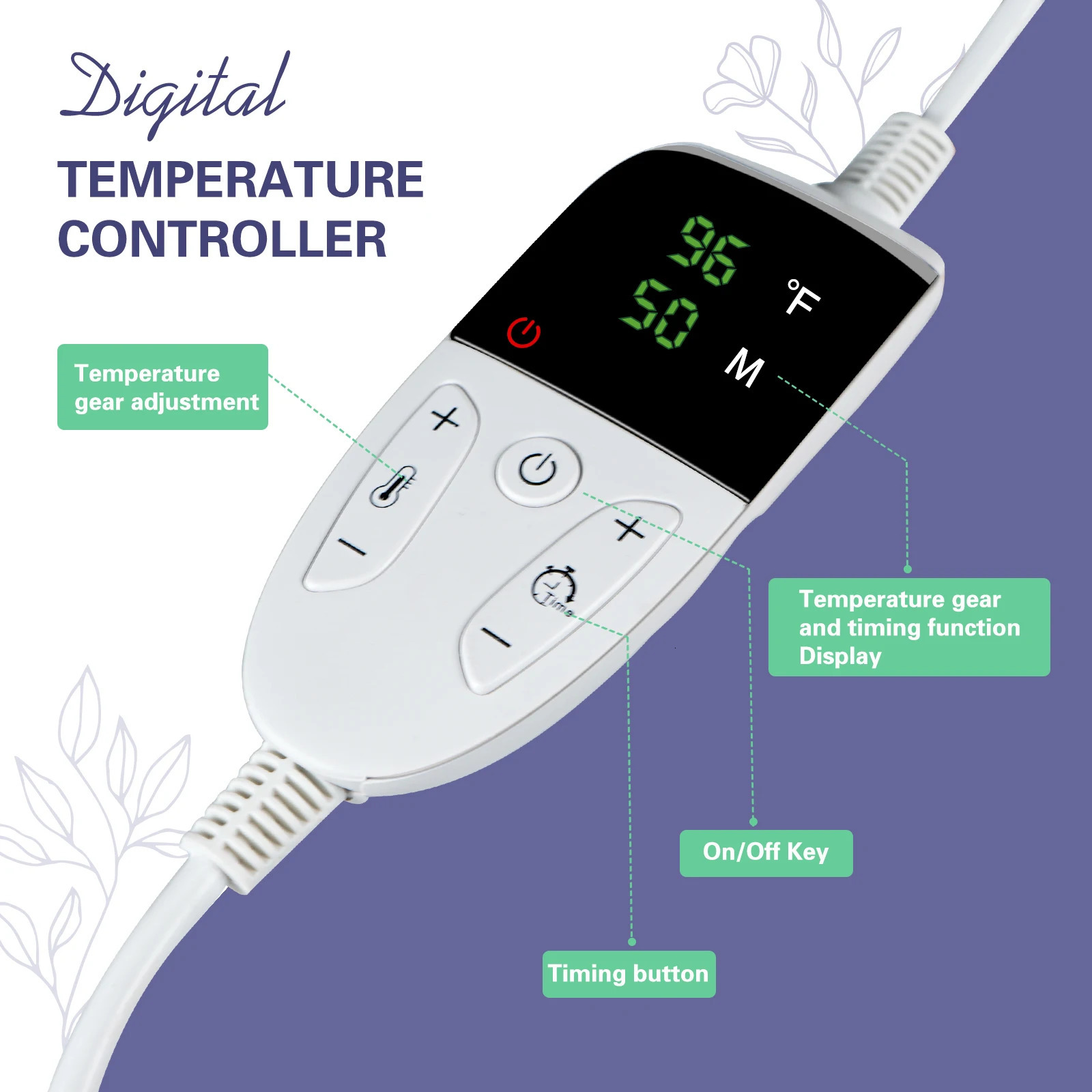 STONE MASSAGE SET WITH TEMPERATURE ADJUSTMENT - Stone Massage Set with Heater Professional Spa Massage Tool - For Neck 250716