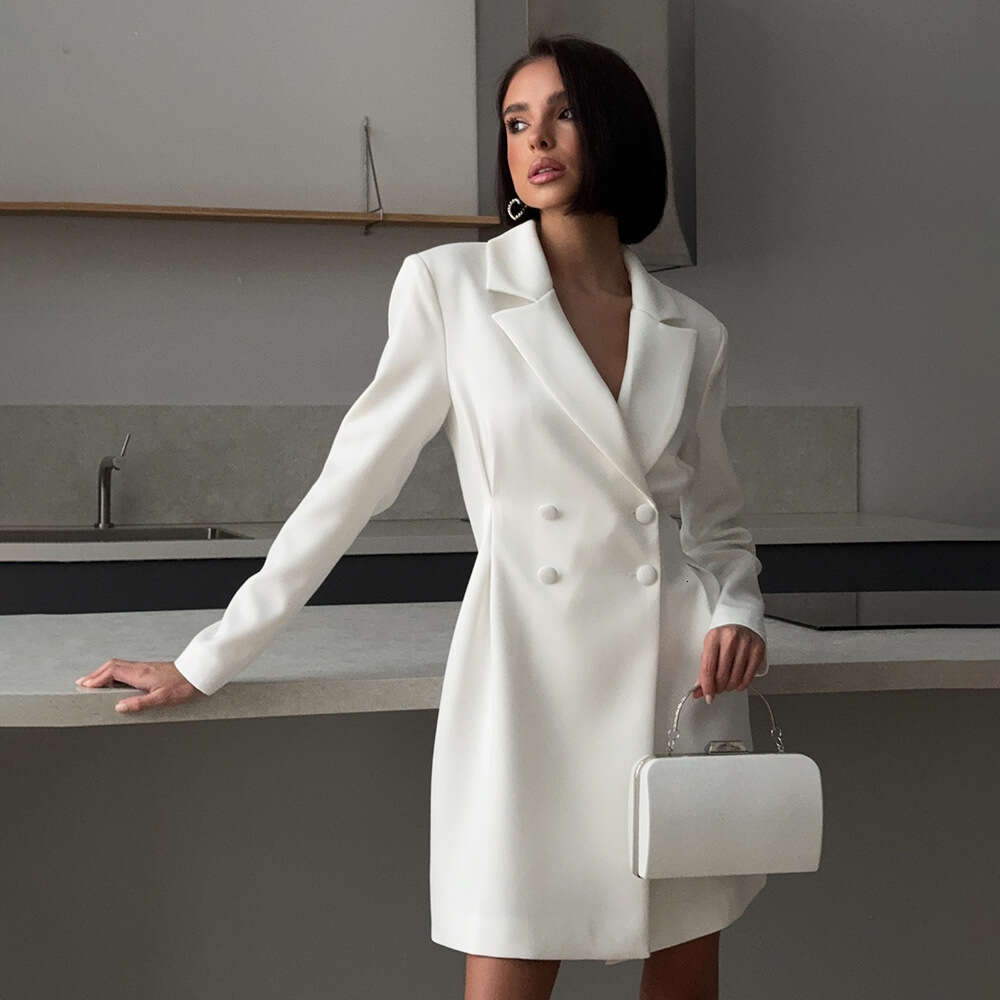 Sweet Cool Style Spring Summer Commuter Blazer Waist Slimming Dress For Women B5