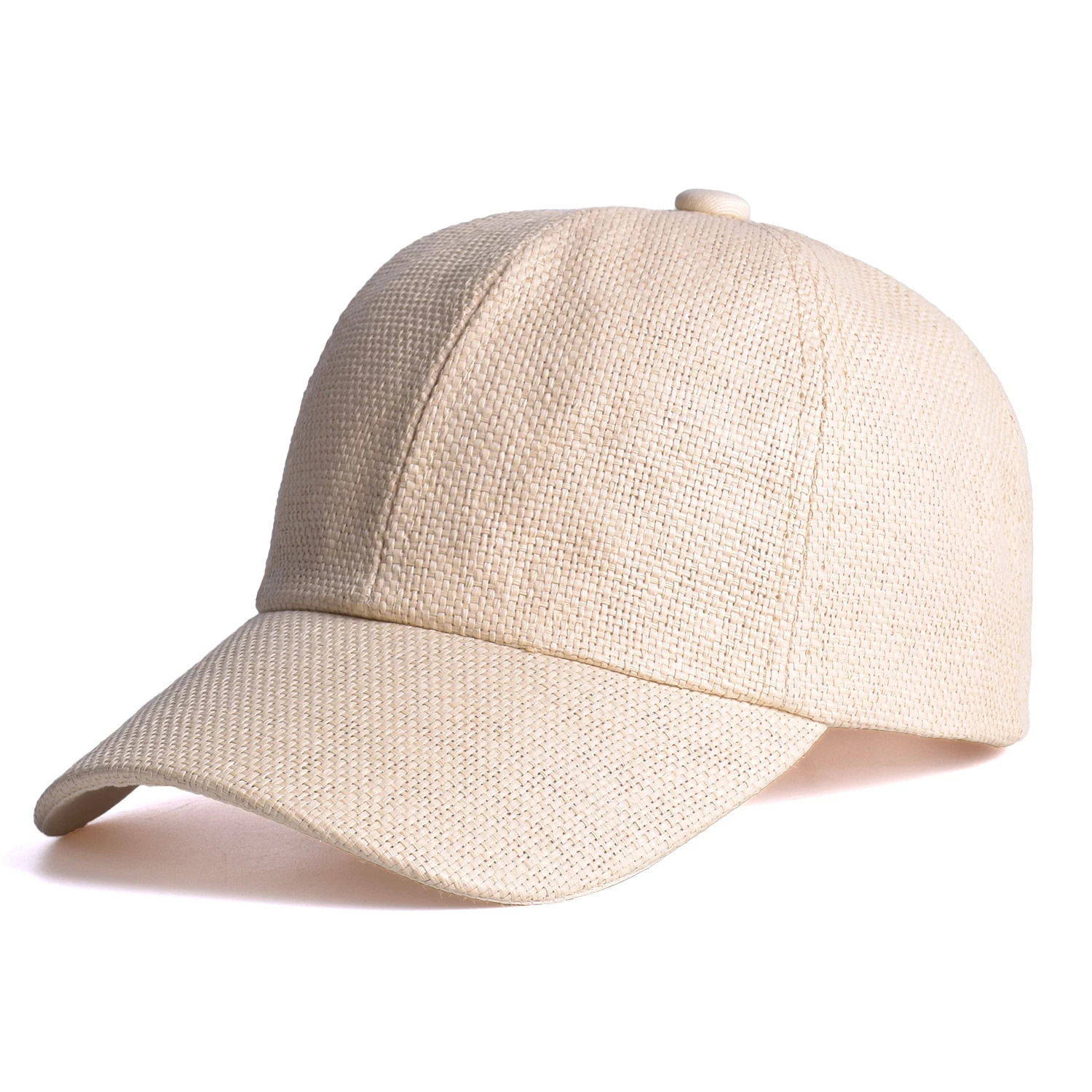 High End Chic er Straw Baseball Cap Adult Unisex Spring Outdoor Grass Solid Casquette Cap Summer Women Men Sun Visors Hat 250712