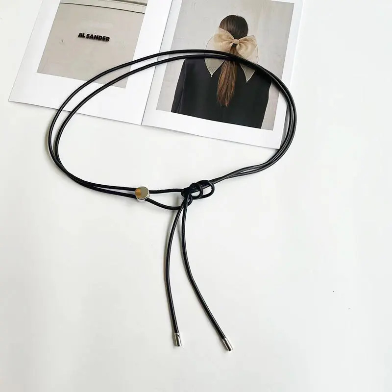 130/160cm Female Waist Chain Thin Belt Simple Decoration Tie With Dress Long Waist Rope Knotted Vintage Dresses String Waistband 250715