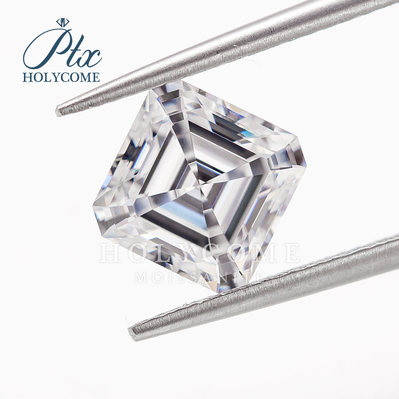 Wholesale Asscher Cut Moissanite D White VVS Stone All Sizes Excellent Cut Diamond GRA Certificate Diamond Loose Moissanite for Jewelry Making