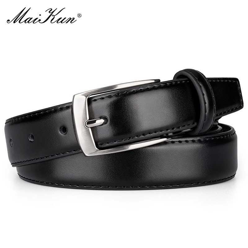 Maikun Fashion Genuine Leather Mens Belt Alloy Pin Buckle Casual Belt Large Size Business Belt For Men W250717