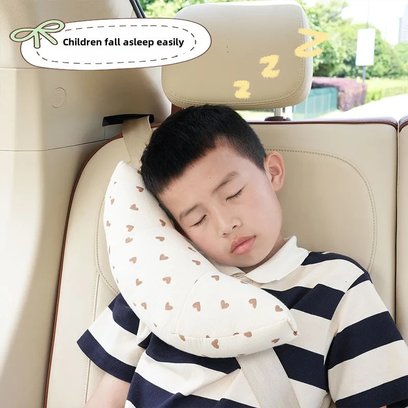 Childrens car neck baby throw pillow car sleeping artifact Car seat belt shoulder strap shoulder strap bear 250715