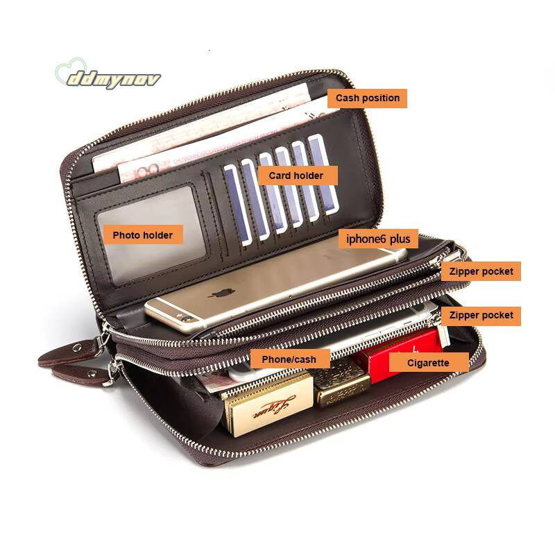 2020 Baellerry Clutch Wallets PU Leather Large Capacity Zipper Hand Strap Men Wallet Luxurious Business Solid Male Purses ddmynov