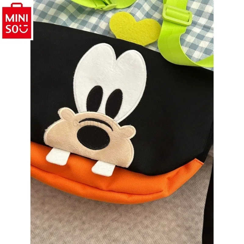 Disney Retro Disney Goofy Cute Cartoon Canvas Handbag Couple Multifunctional Storage Versatile Crossbody Phone Bag W250717
