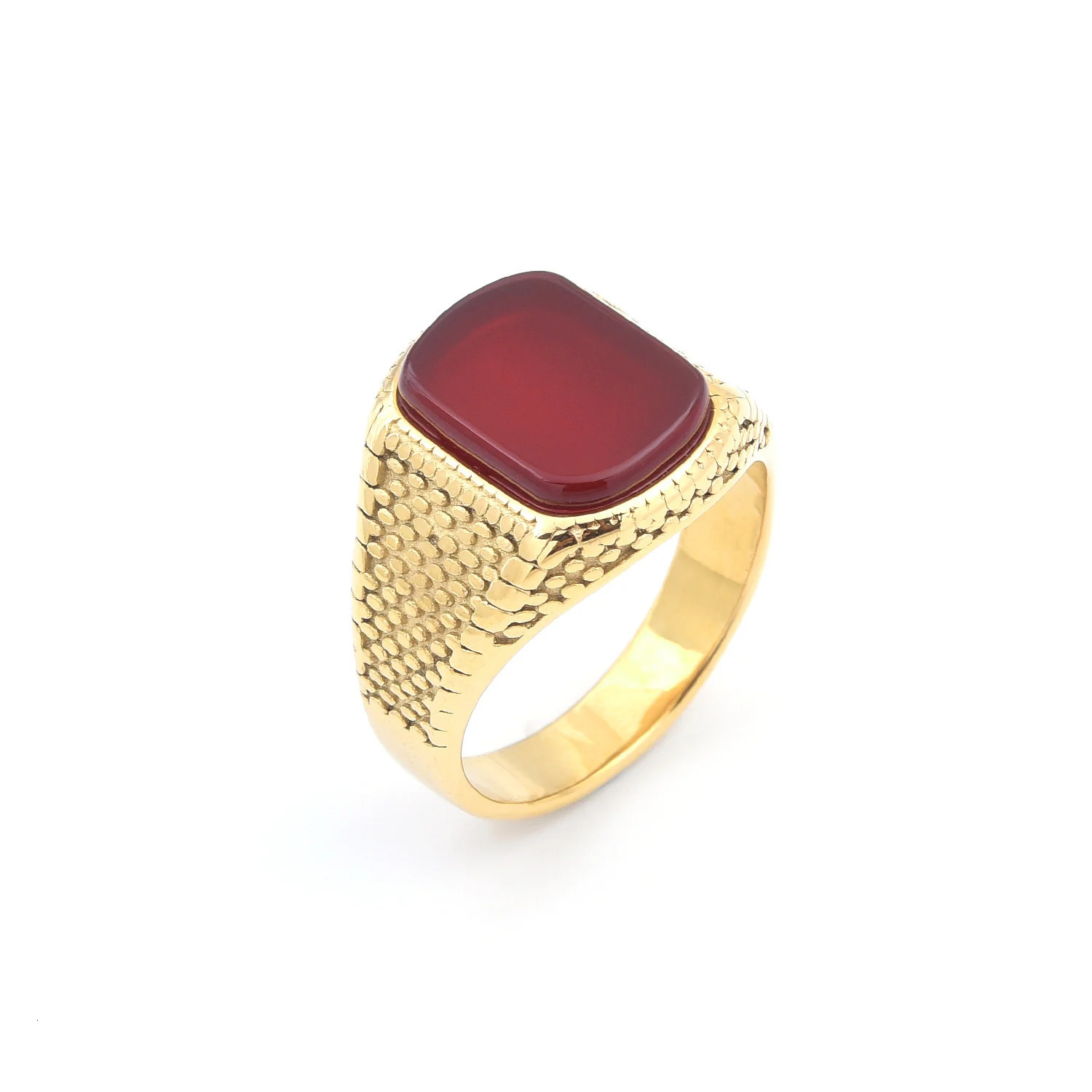 Mens High Quality Stainless Steel Multiple Color Gemstone Styles Onyx Rings Jewelry Professional Factory Made 250716