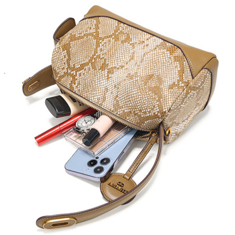 Women's Fashion Serpentine Boston Bag Free Shipping Designer Luxury New Multi Functional Handbag Casual Single Shoulder Crossover Shopping Bag