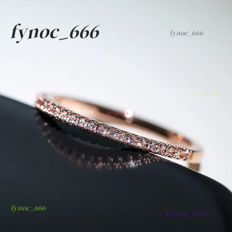 3 Colors Simple Band Women Rings Shiny Cubic Morganite Delicate Anniversary Gift Girl Accessories Hot Sale Fashion Jewelry