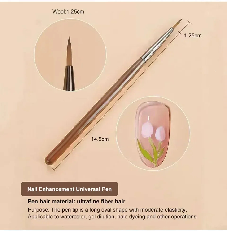 9PCS Nail Brush Liner DIY Painting Pen Manicure Acrylic Drawing Brush for Nail Art n Nails Tip Display Painting Tool 250716