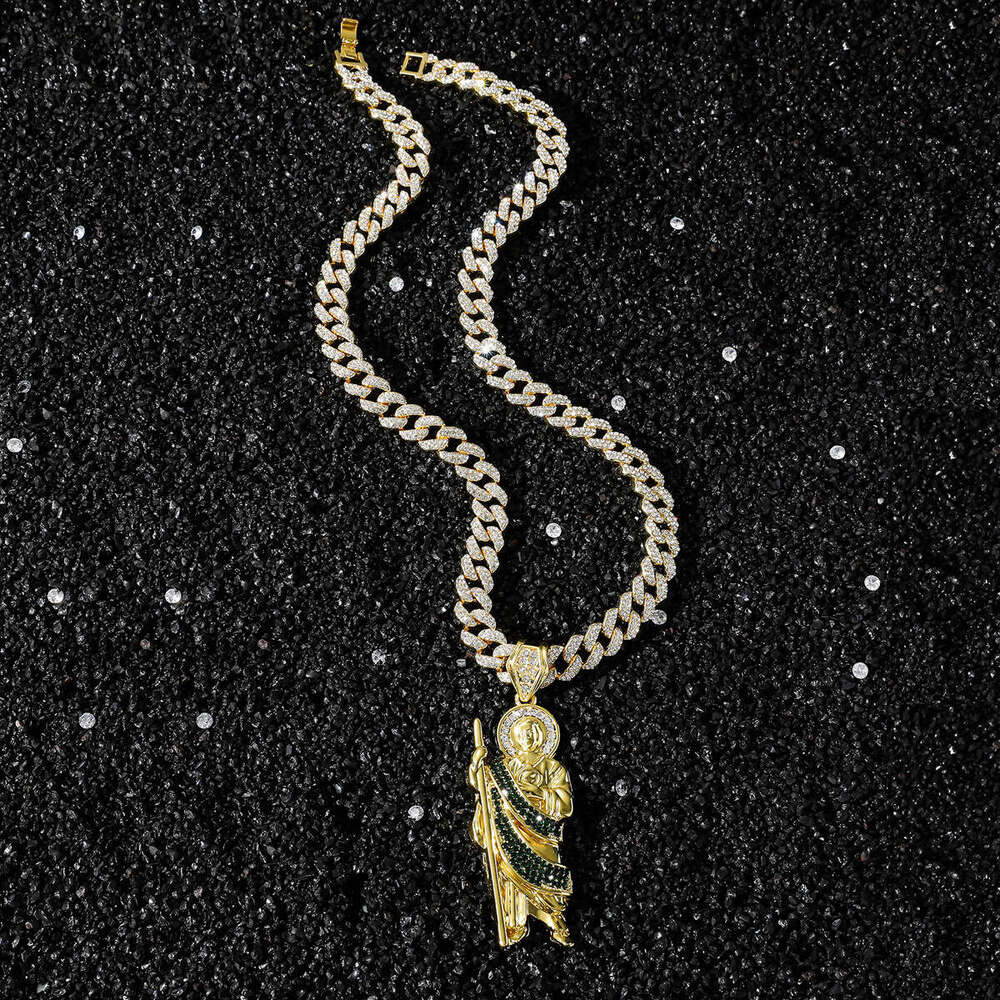 Style Saint Jude Pendant New Hip-Hop Creative Religious Statue Necklace Personality