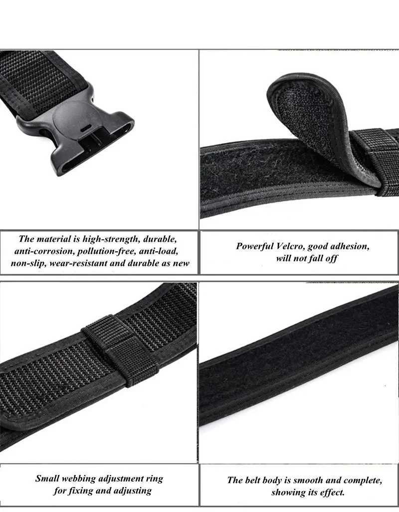 2 in 1 Tactical Belt Quick Release Buckle MOLLE Mens Belts width 5CM W250717