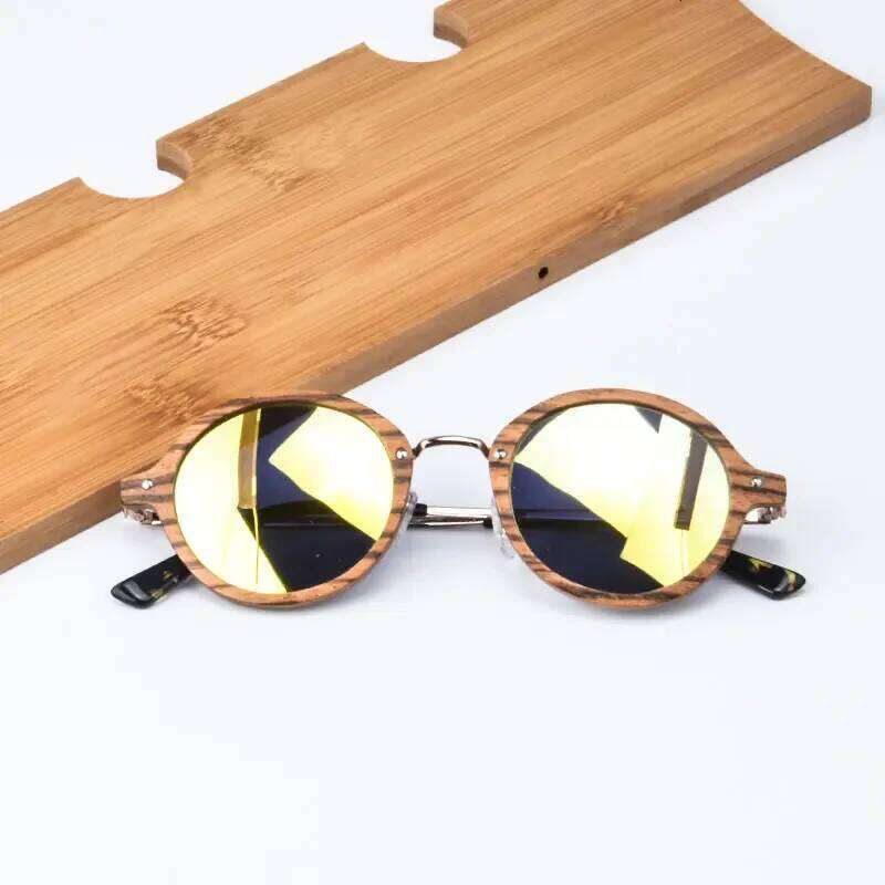 Cat Eye Wooden Women Sunglasses Polarized Ladies Fashion Eyeglasses Color Lenses with Uv 400 Zebra Wood Handmade