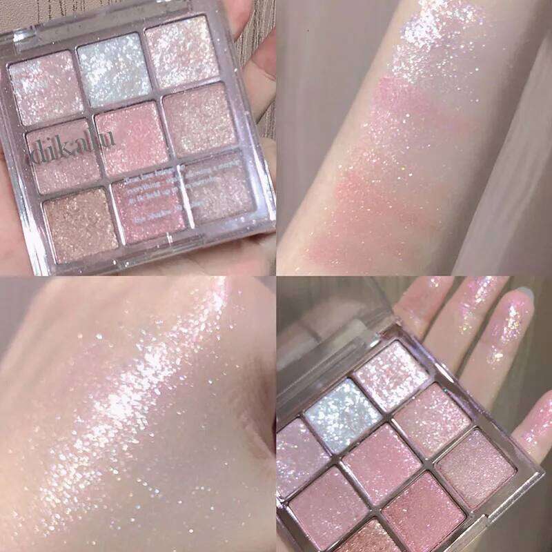 9-Color Eye Shadow Glitter Pearly Eyeshadow Nude Long Lasting Korean Charming Eyes Make Up Palette Cosmetics X250717
