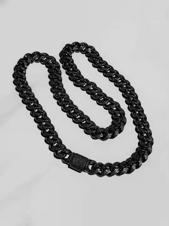 Attractive Design 925 Silver Moissanite Cuban Chain for Anniversary Engagement Gift Party Wedding Moissanite Cuban Link Chain