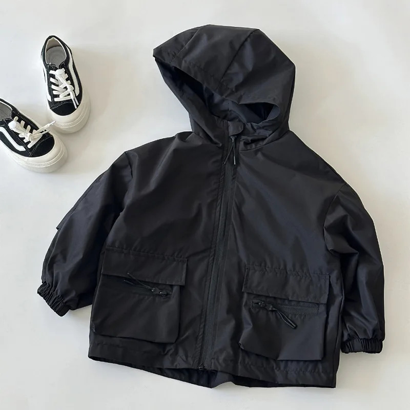 Boys Jackets Spring Autumn Hoody for Kids Waterproof Children Coat Casual Teenager Outerwear School Baby Windbreaker Clothing 250716