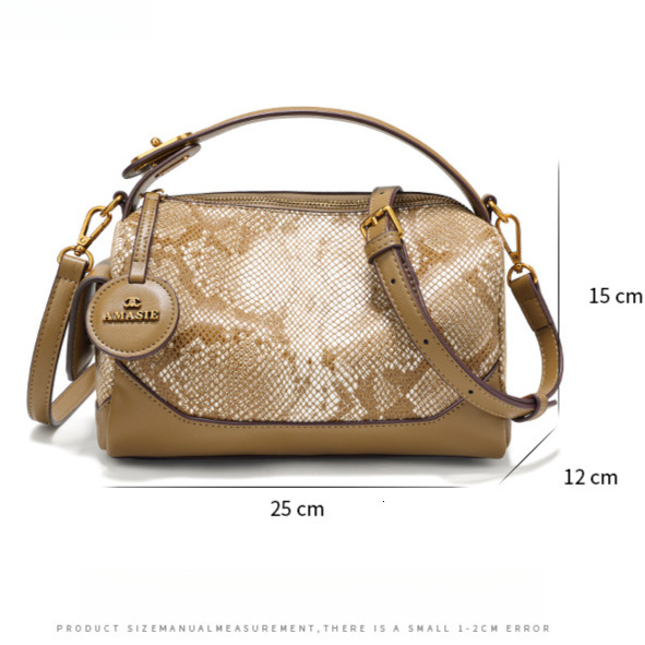 Women's Fashion Serpentine Boston Bag Free Shipping Designer Luxury New Multi Functional Handbag Casual Single Shoulder Crossover Shopping Bag