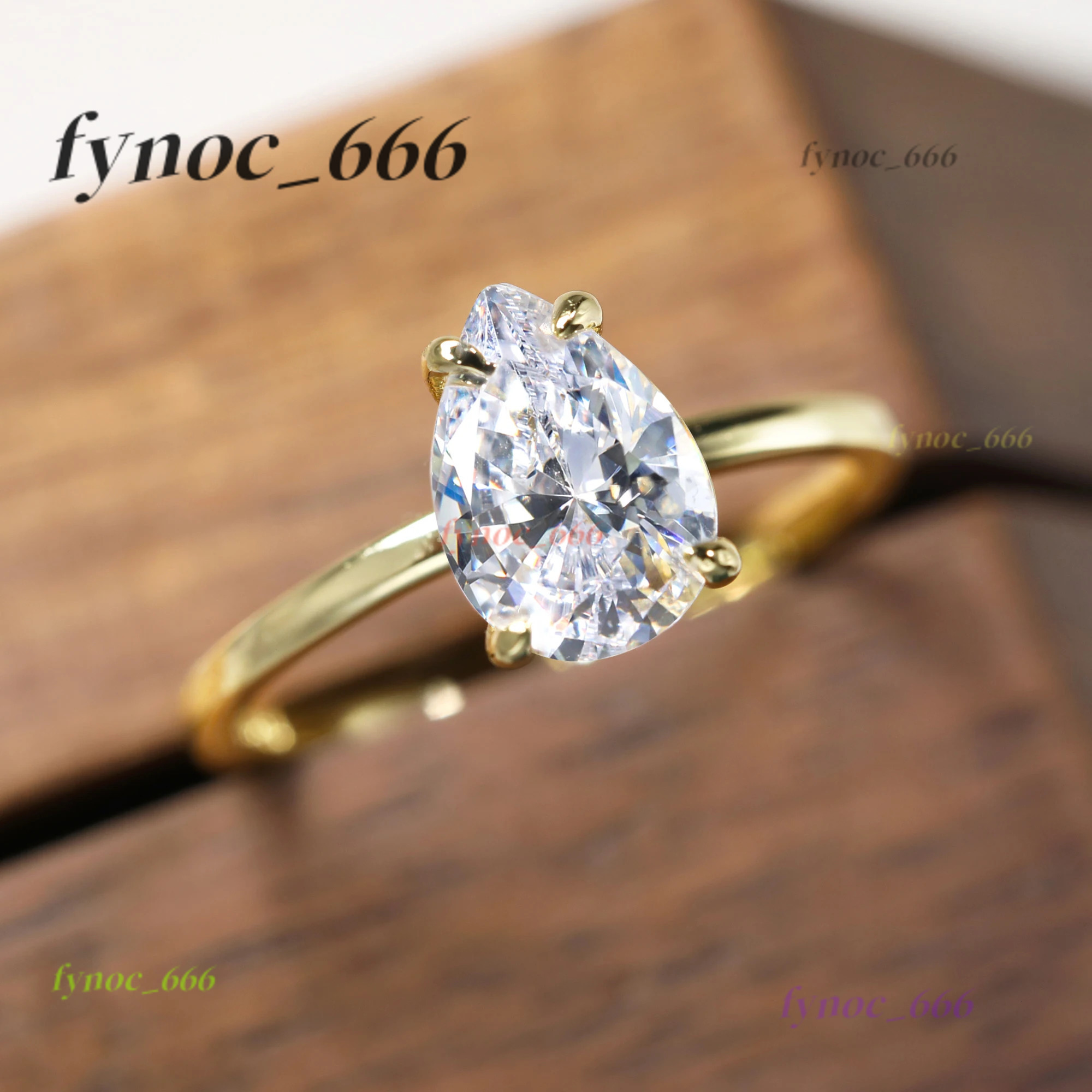 Waterdrop 925 Sterling Silver 1ct-3ct Moissanite Engagement Ring for Woman D Color VVS1 14K Gold Plated Gifts with Certificate