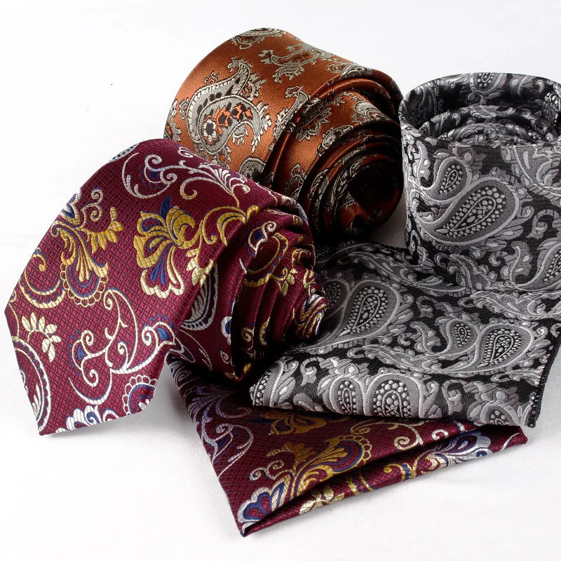 23cm Paisley Pattern Handkerchief Mens Formal Navy Brown Pocket Square Towel Groom Wedding Suit Hanky Host Chest Small Scarf 250704