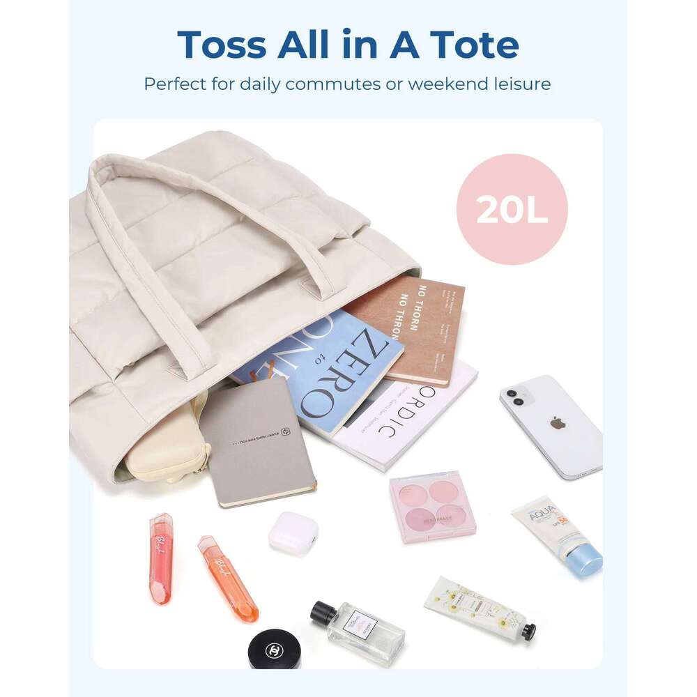 BAGSMART Women's Large Capacity Solid Color Tote Bag Versatile Handbag for Commuter Work Student Class Shopping bag