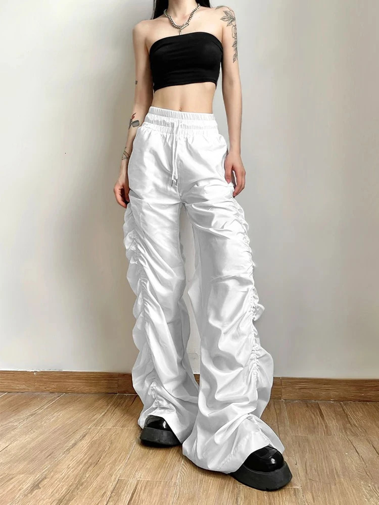 Fashion Trend Personalized SelfConfidence AvantGarde Cool AllMatch Casual Loose Girl High Waist Wide Leg Lantern Pants 250704