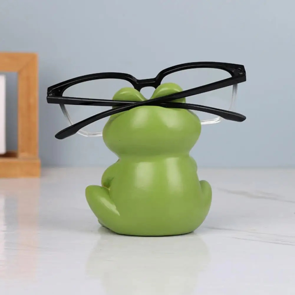 Glasses Display Stand Resin Frog Glasses Holder Eyeglass Display Stand Figurine Desktop Decoration Sunglasses Keeper Spectacle 250716