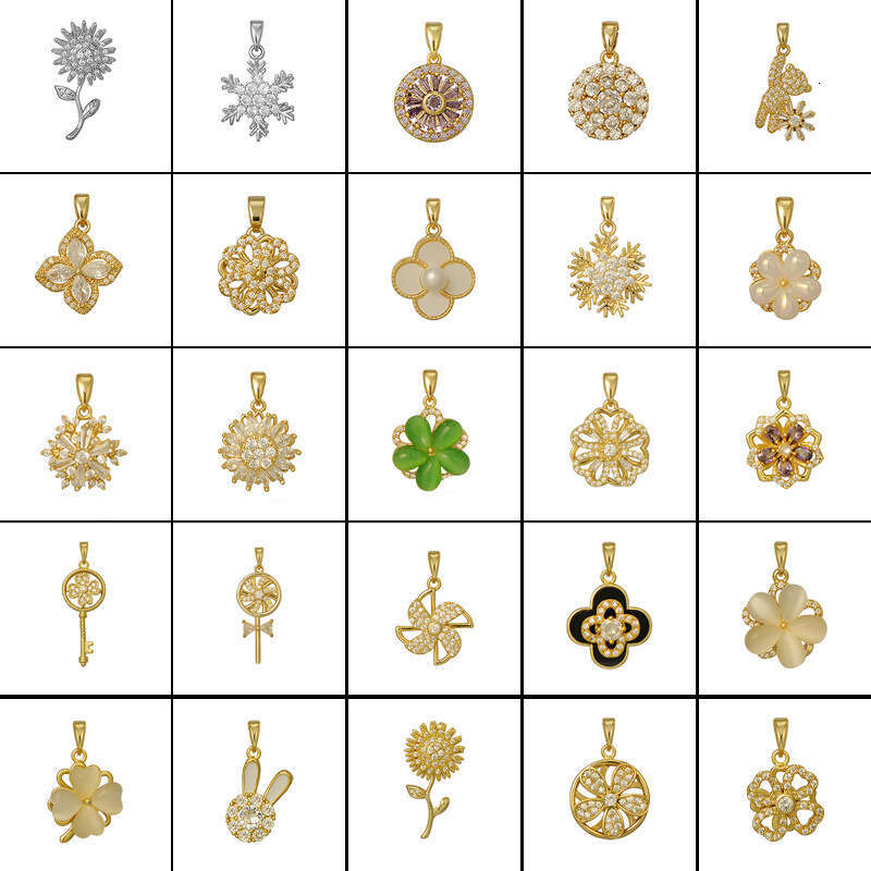 Tiktok Kuaishou Internet Celebrity Fortune Rotating Necklace Women's Jewelry Pendant DIY Accessories 67A