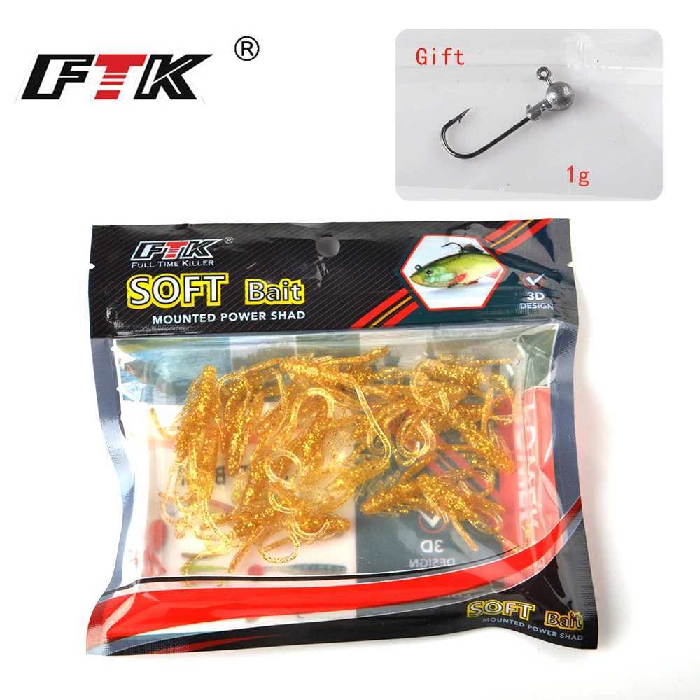 FTK Fishing Lure 20 pcs Insect Baits WobbLEr Soft Jig Gift Wobbling Lifelikelure Swimbait Bass Silicone Saltwater Z250717