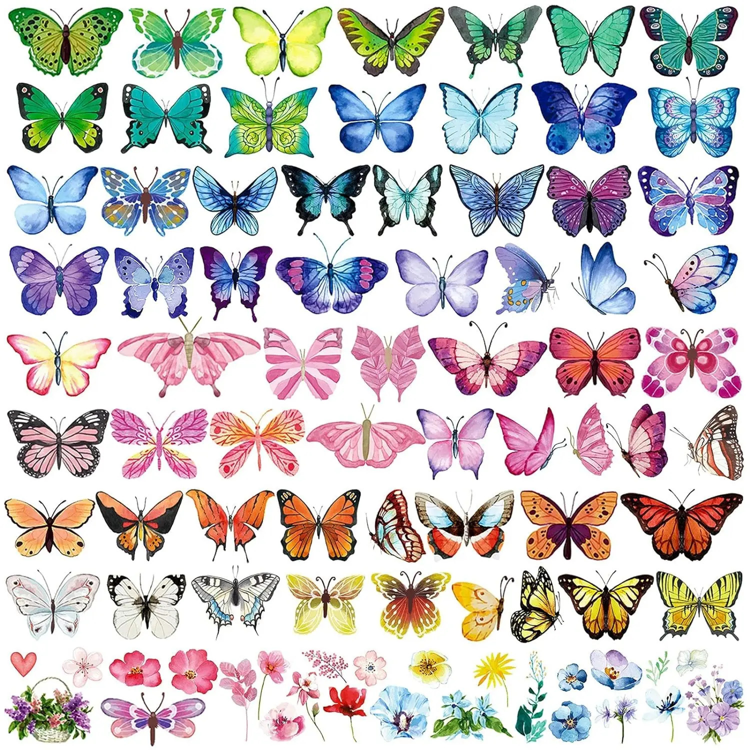 10 Sheets Temporary Tattoos Waterproof For Summer Pool Party Beach Activities Gifts Holiday GameArm Leg Shoulder 250714