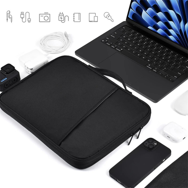Waterproof Shockproof Handle Bag Laptop Sleeve Case for Air 11 12 13 13.6 Inch M4 M3 M2 Chip Mac Book Cover Accessories 250716