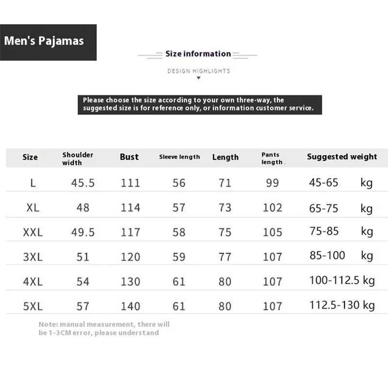 2 Piece Set Thickened Sleepwear Mens Spring Autumn and Winter Printed Long-Sleeved Cardigan Lapel Big Size Home Wear W250717