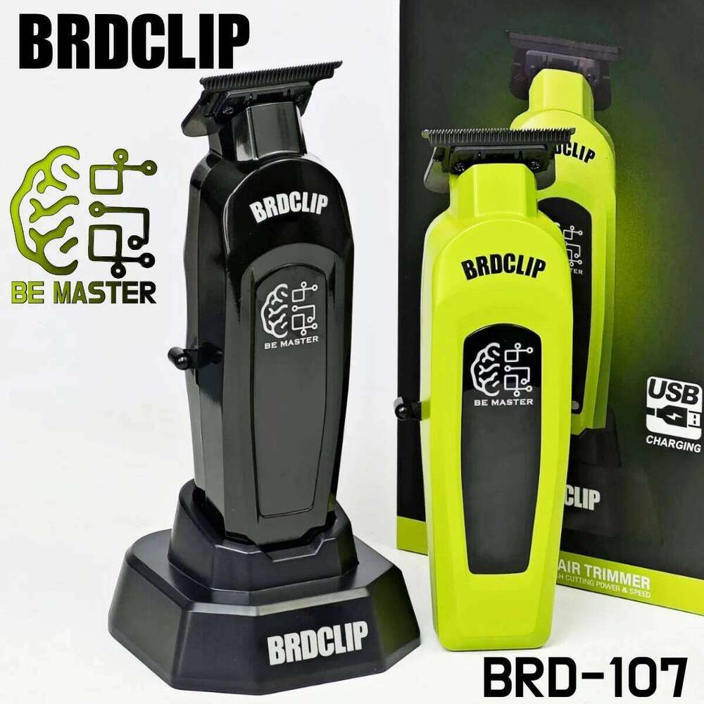 BRDCLIP BRD 107 Professional Electric Trimmer 8000Rpm With Base 2000Mah Hair Clipper For Man Barber Shop Carving Hine