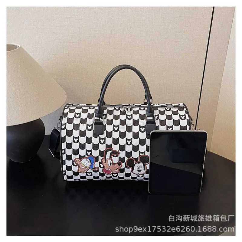 Disney Mickey New Portable Travel Handbags Luxury Brand Womens Travel Bag Large Capacity Multi-functional Luggage Storage Bag W250717
