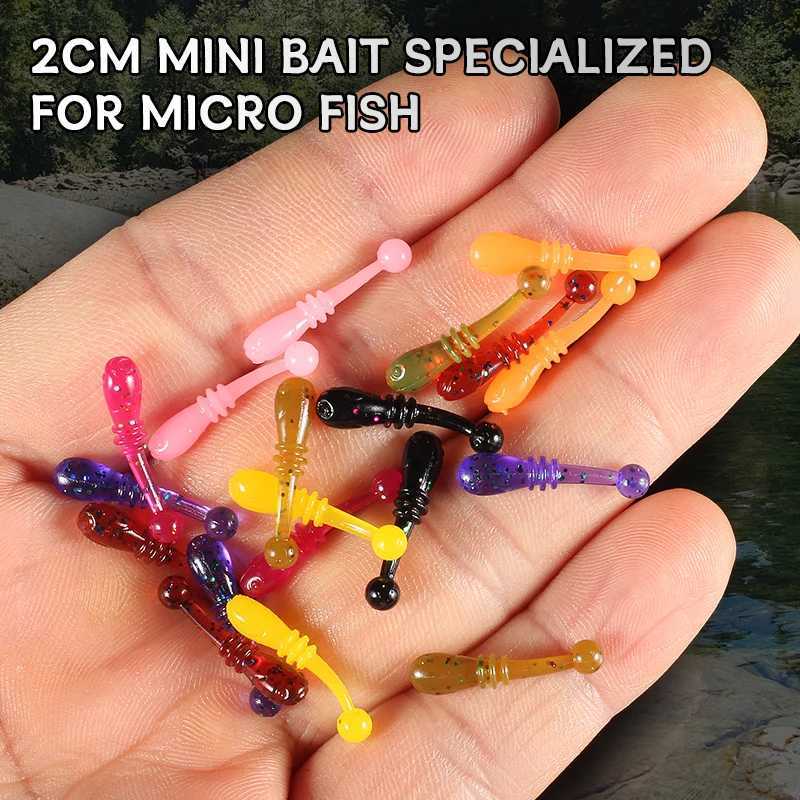 Supercontinent soft bait new whitebait 2cm/50pcs sinking trEMor bait Soft Fishing Lure Fishy Worms lure Z250717