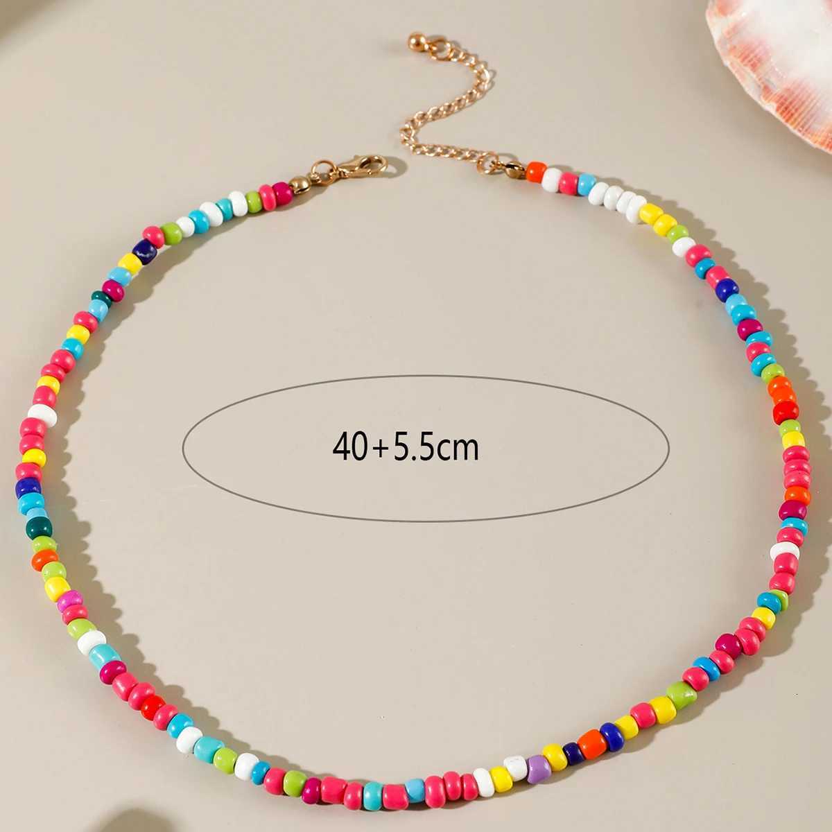 Tocona Bohemia Starfish Shell Flower Pendant Necklace for Women Fashion Pearl Stone Color Measle Necklaces Jewelry Party 26860 XJ250717