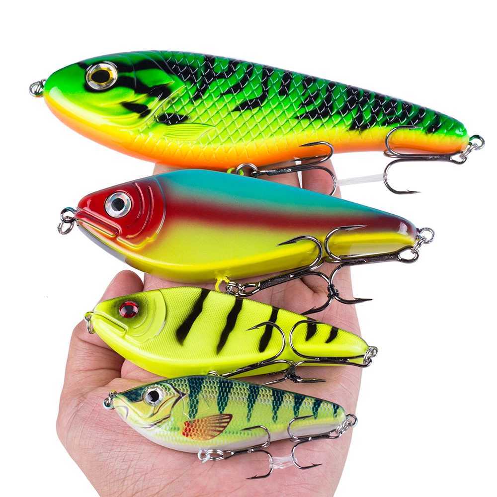 Hanlin Glide Jerkbait 75/90/120/150/mm Popular Pike Hard Jerk Bait Crankbait Muskie Lures Fishing Lure Wobbler Bass Tackle Z250717